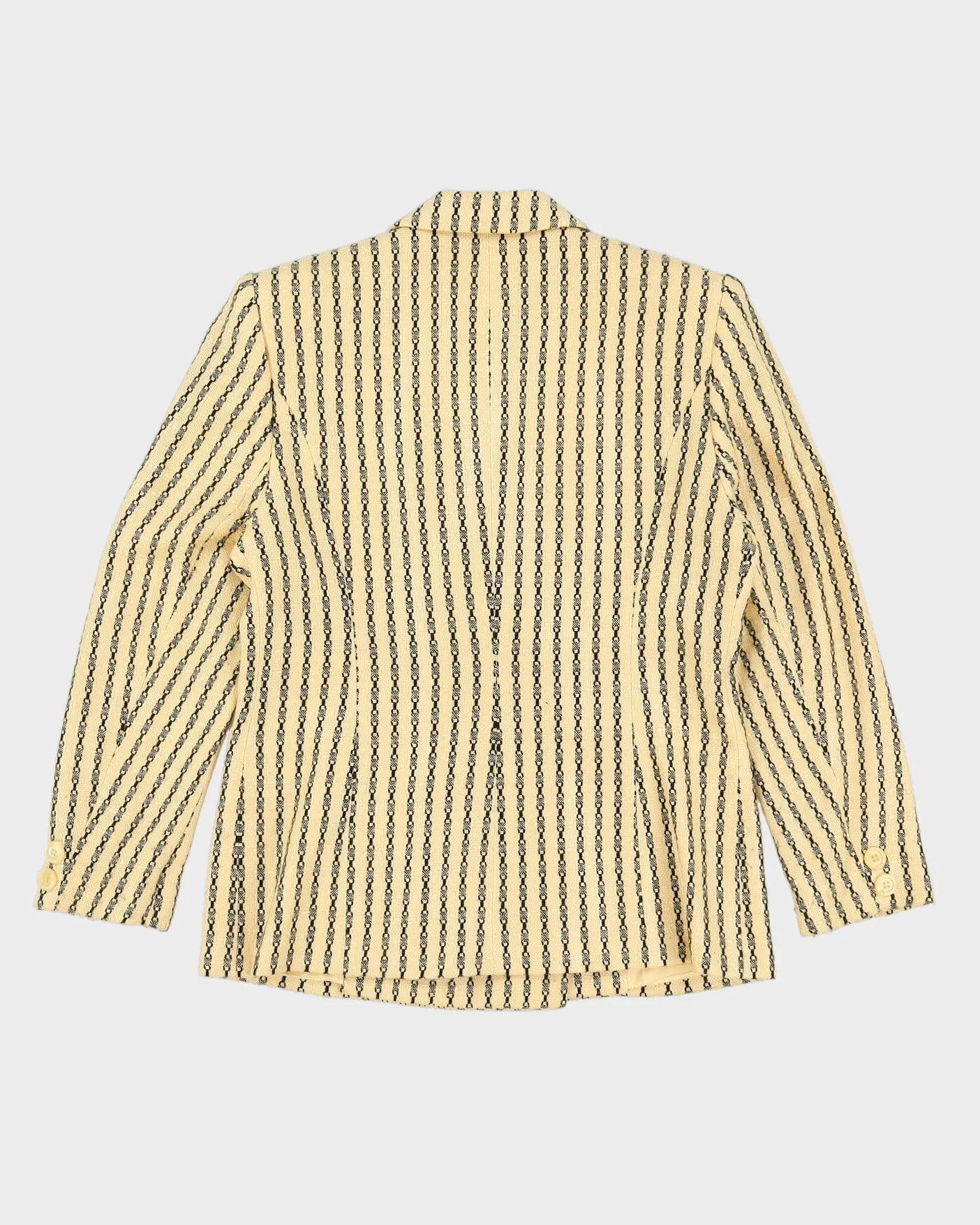 00s Yellow Checked Blazer Jacket - S