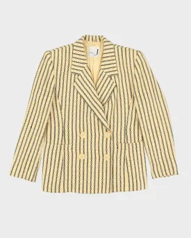 00s Yellow Checked Blazer Jacket - S