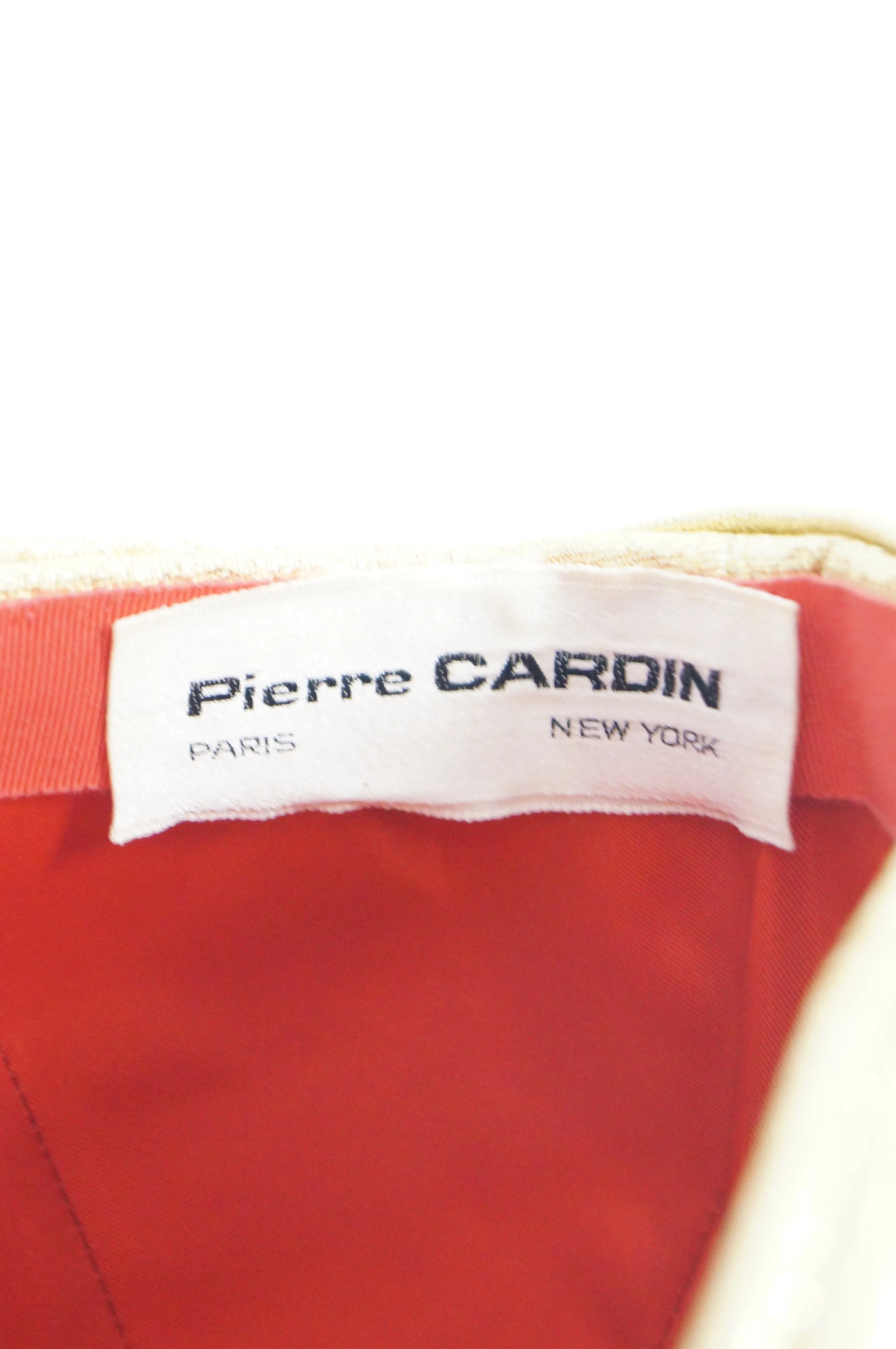 1950s Pierre Cardin Gold Metallic Turban - Rare