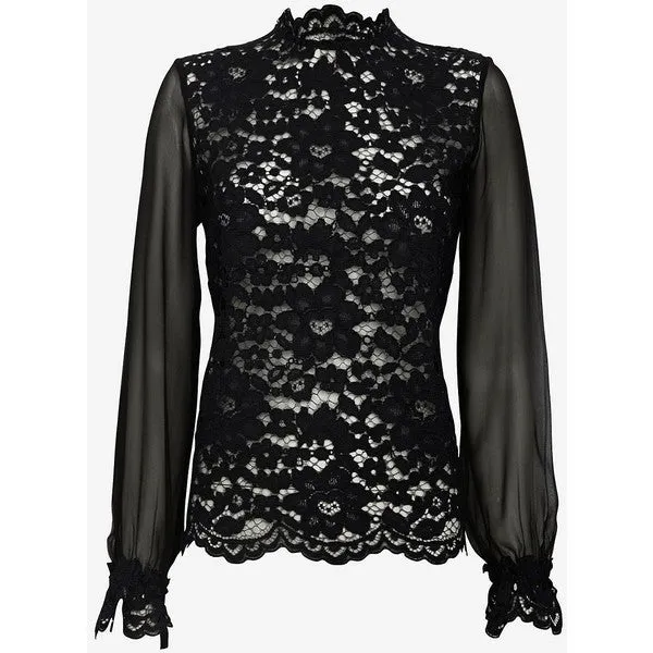 Alexis 'Emma' Silk Sleeve Lace Blouse