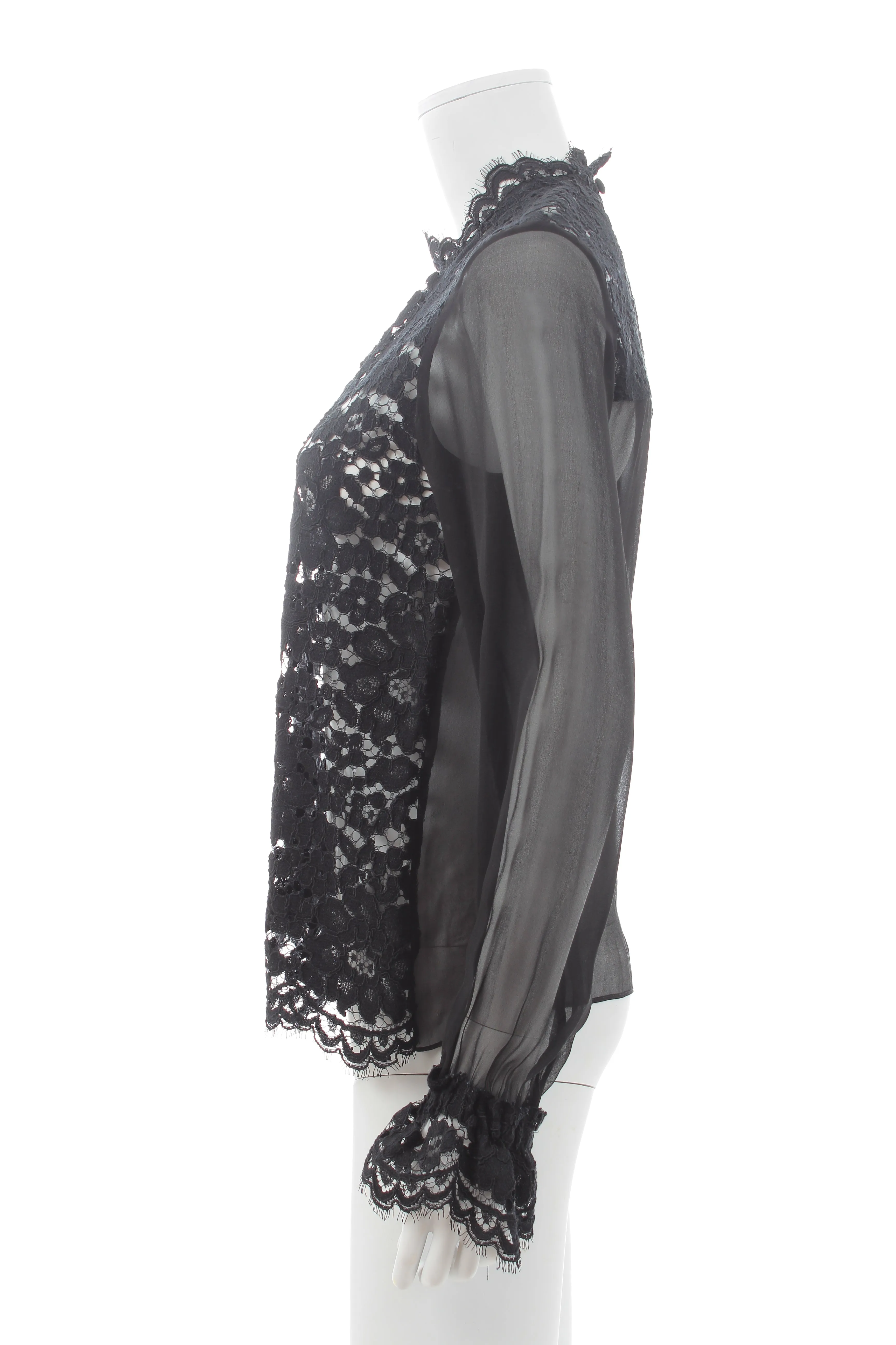Alexis 'Emma' Silk Sleeve Lace Blouse