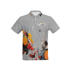 bailees Slim abstract Fit Short-Sleeve Polo Shirt