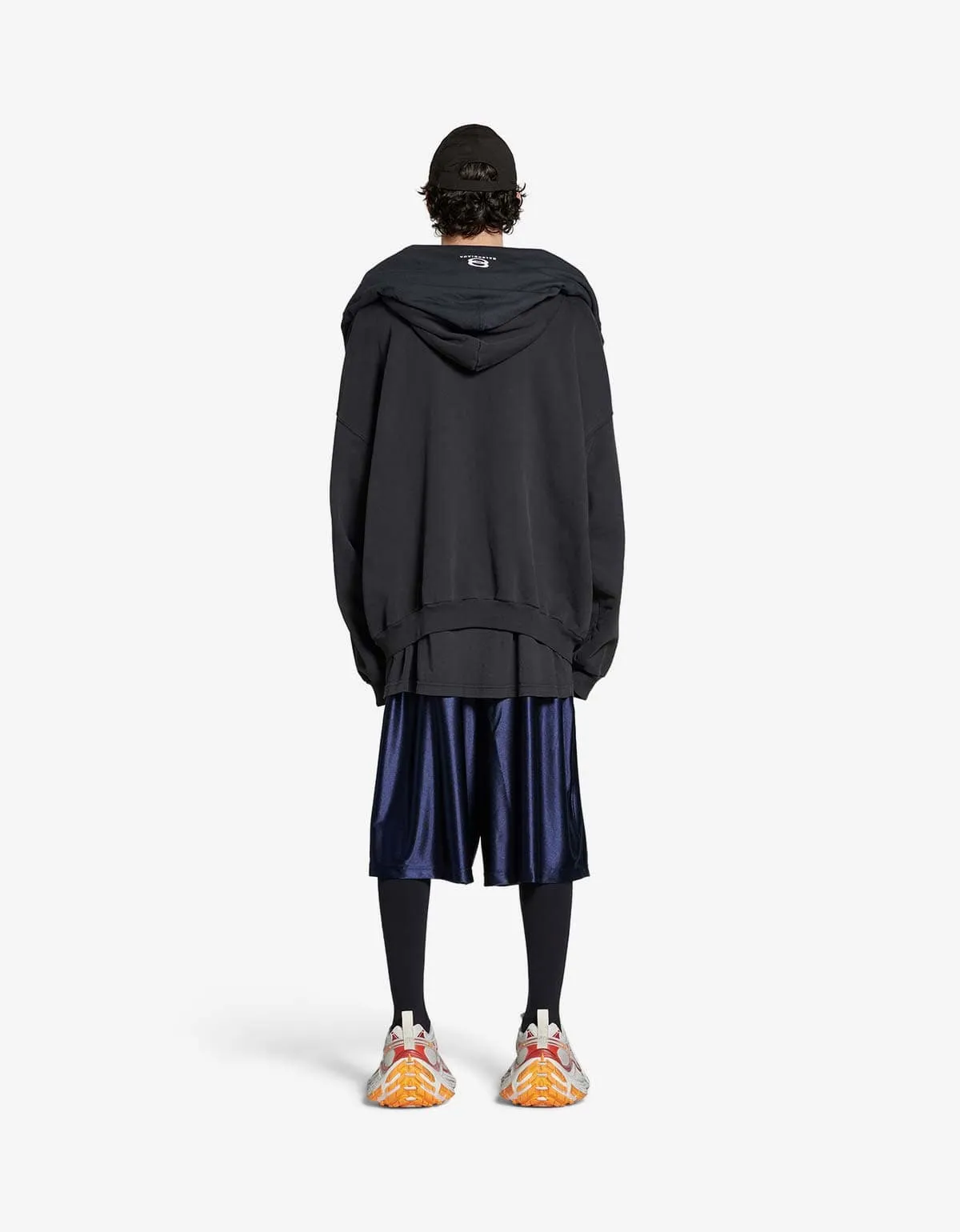 Balenciaga Blue Unity Sports Icon Incognito Zip-Up Hoodie