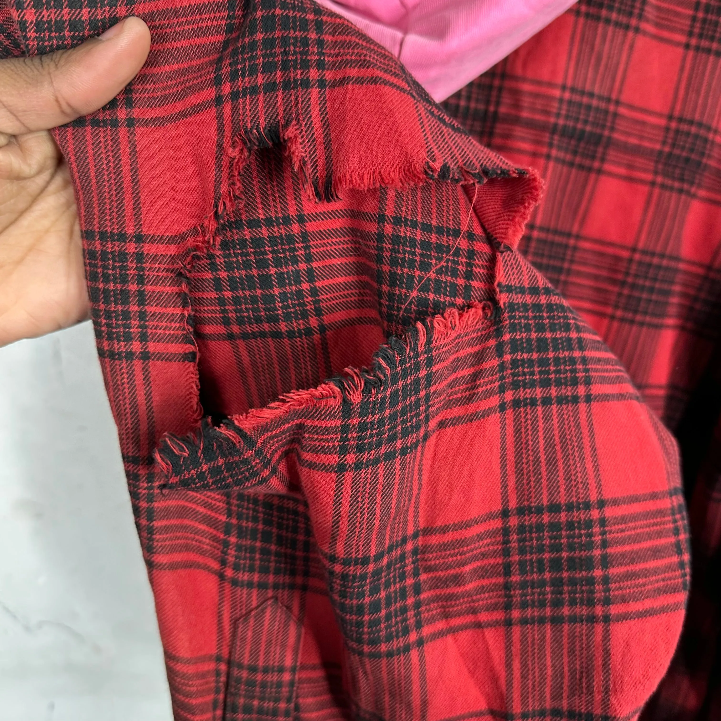 Balenciaga Oversized Hooded Flannel