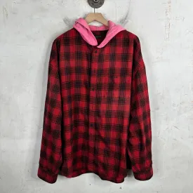 Balenciaga Oversized Hooded Flannel