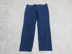 Banana Republic Womens Straight Leg Dress Pant Mid Rise Pull On Blue Size 6