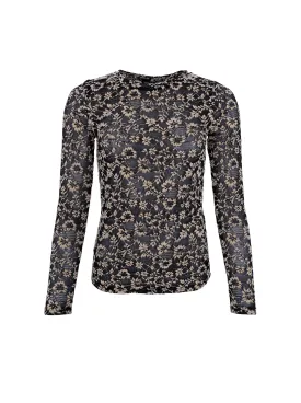 BCSOLENE lace blouse - Black Beige