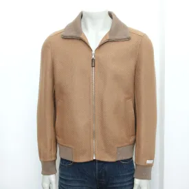 Beige Heavy Shetland Wool Twill Jacket