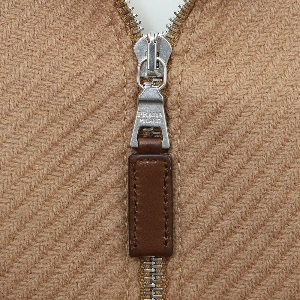Beige Heavy Shetland Wool Twill Jacket