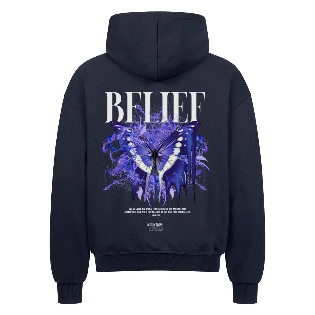 Belief Streetwear Oversized Zipper Hoodie