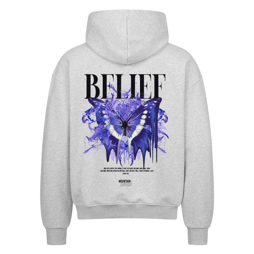 Belief Streetwear Oversized Zipper Hoodie