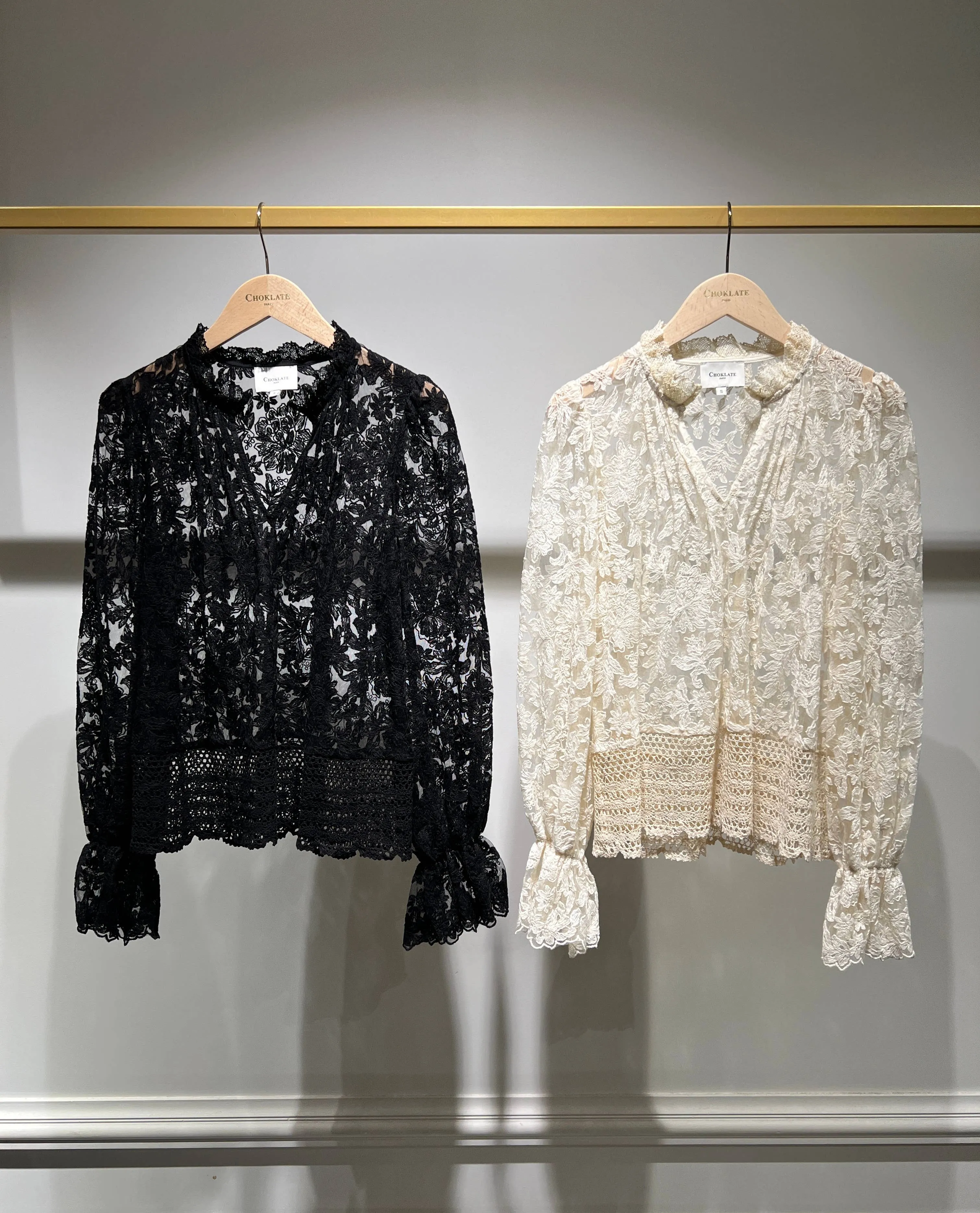 Boho Lace Blouse in Ecru or Black