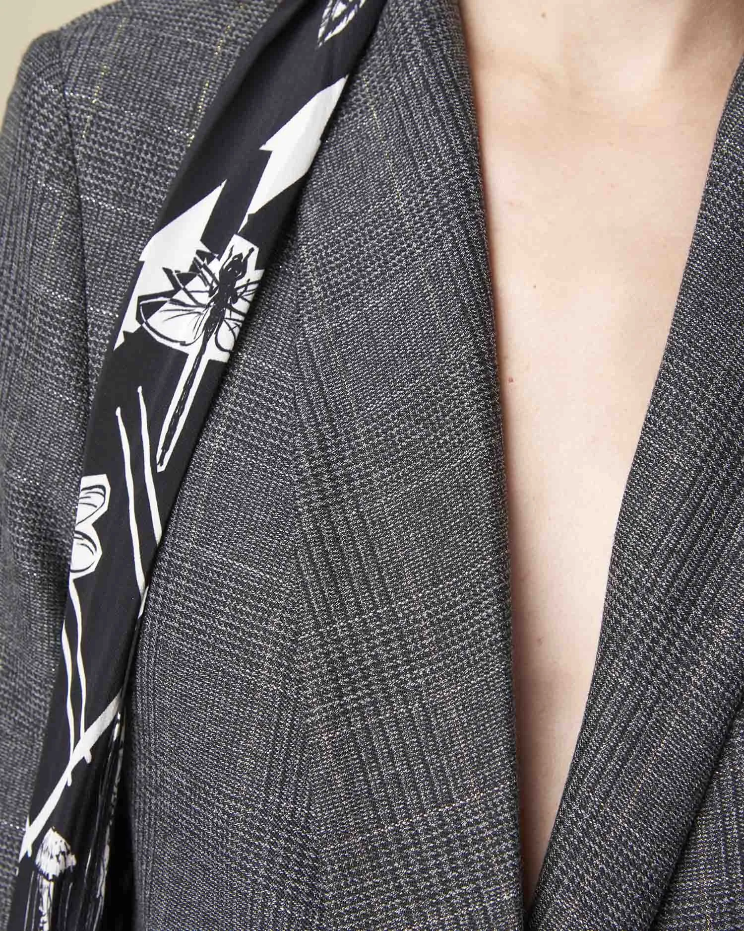 Checked blazer
