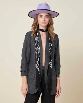 Checked blazer