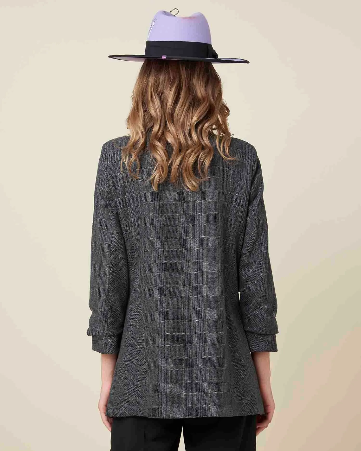 Checked blazer