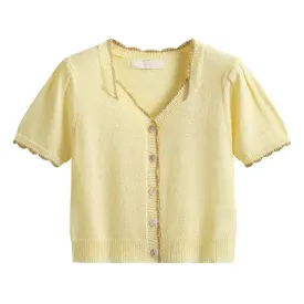Chunky Yarn Soft Lace Blouse