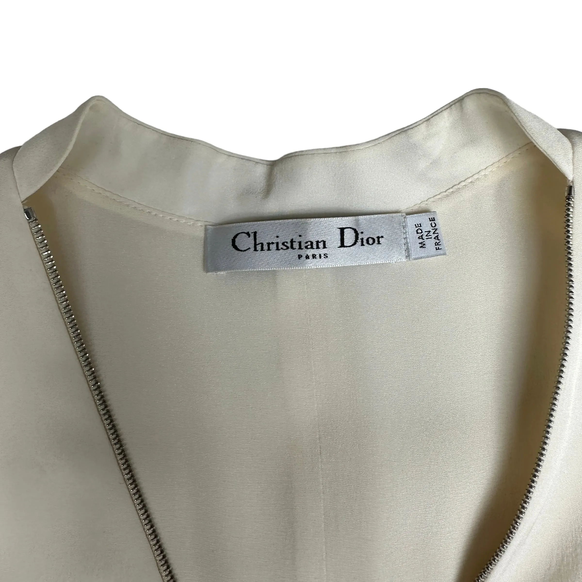 Cream Silk Dress - 6