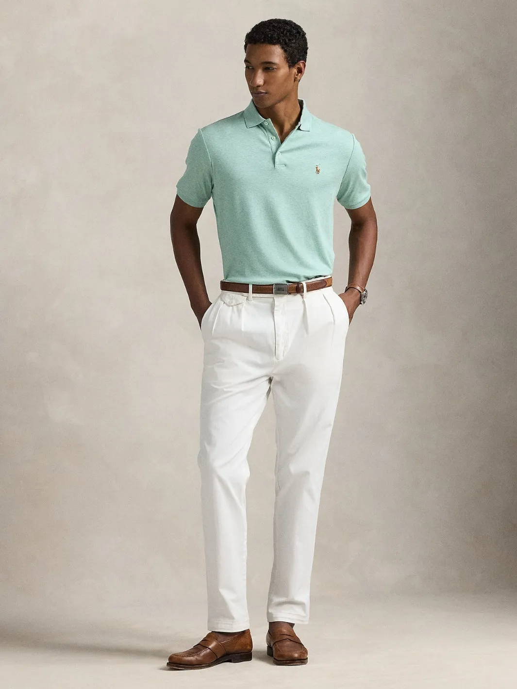 CUSTOM SLIM FIT POLO SHIRT Grønn