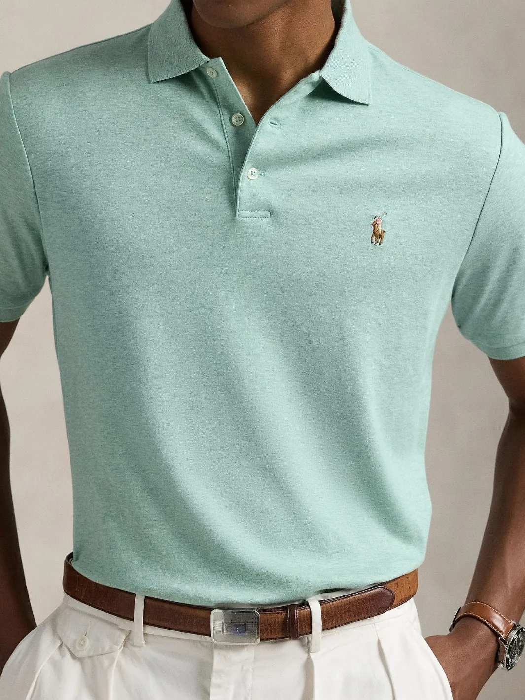 CUSTOM SLIM FIT POLO SHIRT Grønn