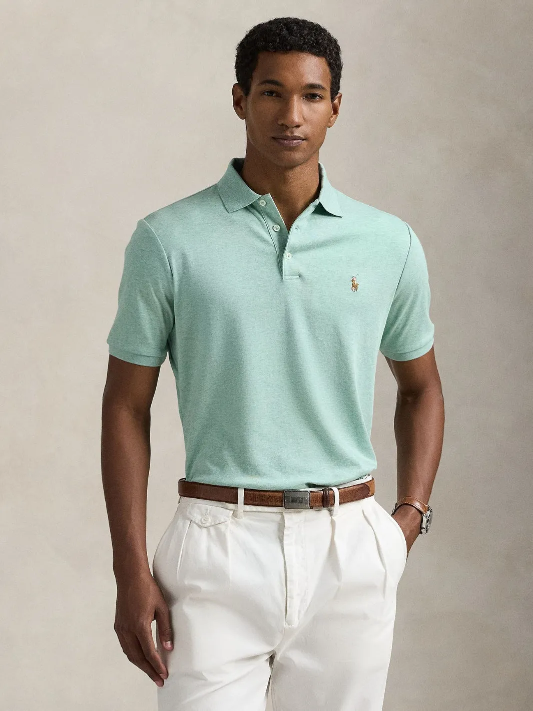 CUSTOM SLIM FIT POLO SHIRT Grønn
