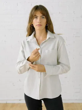 Elms Button Up, Grey