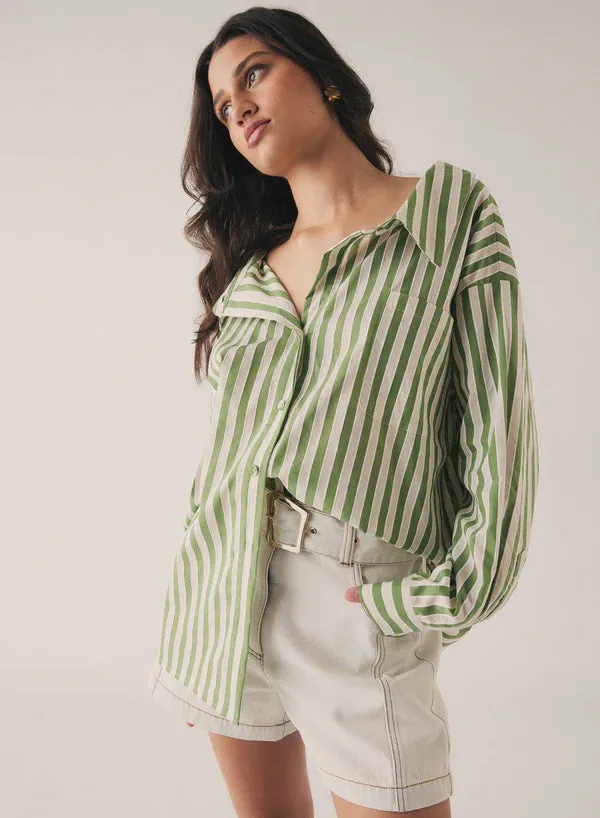 Esmaee Infinity Shirt - Fern Stripe