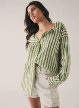 Esmaee Infinity Shirt - Fern Stripe