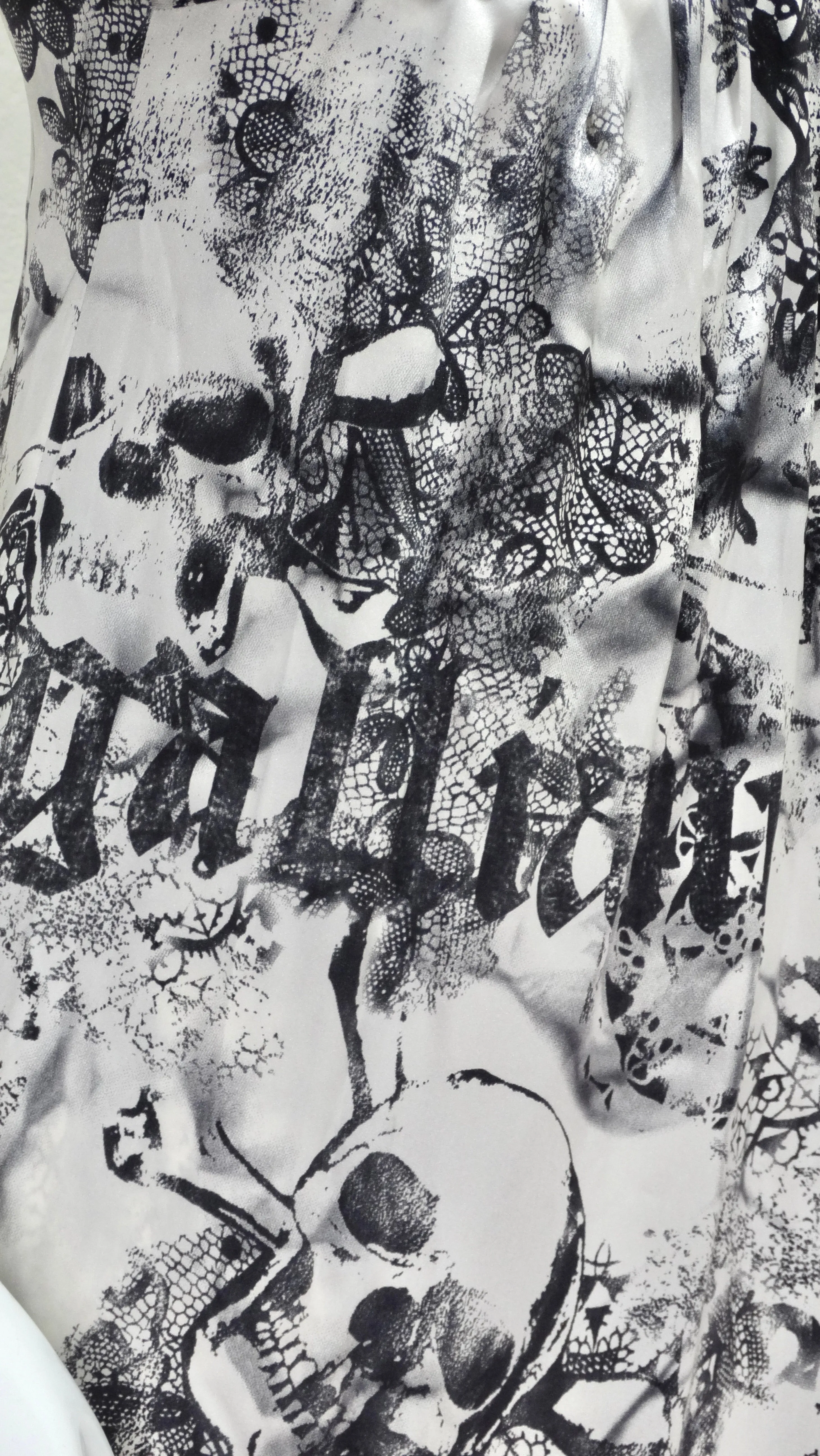 Galliano Printed Slip Dress