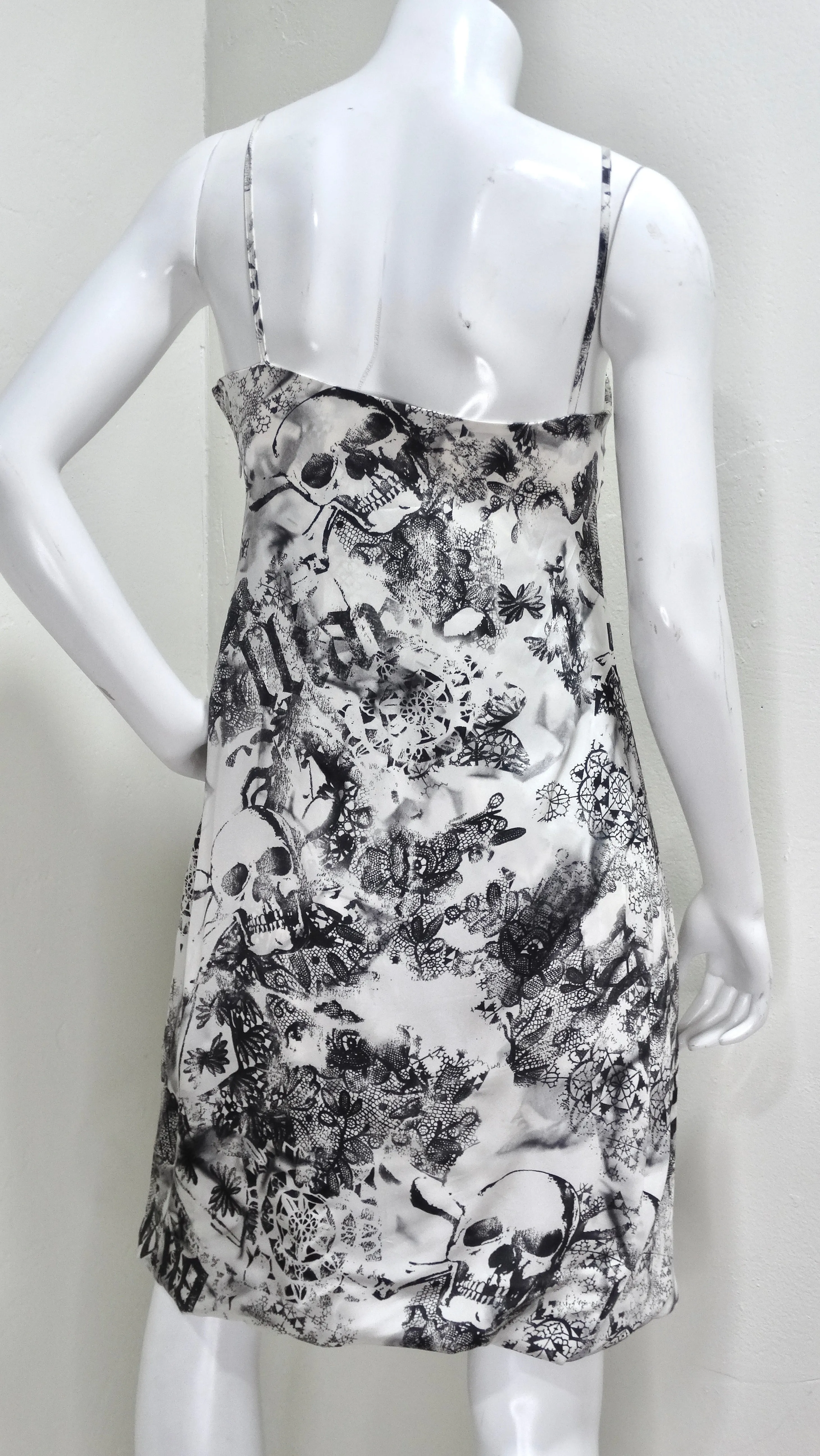 Galliano Printed Slip Dress