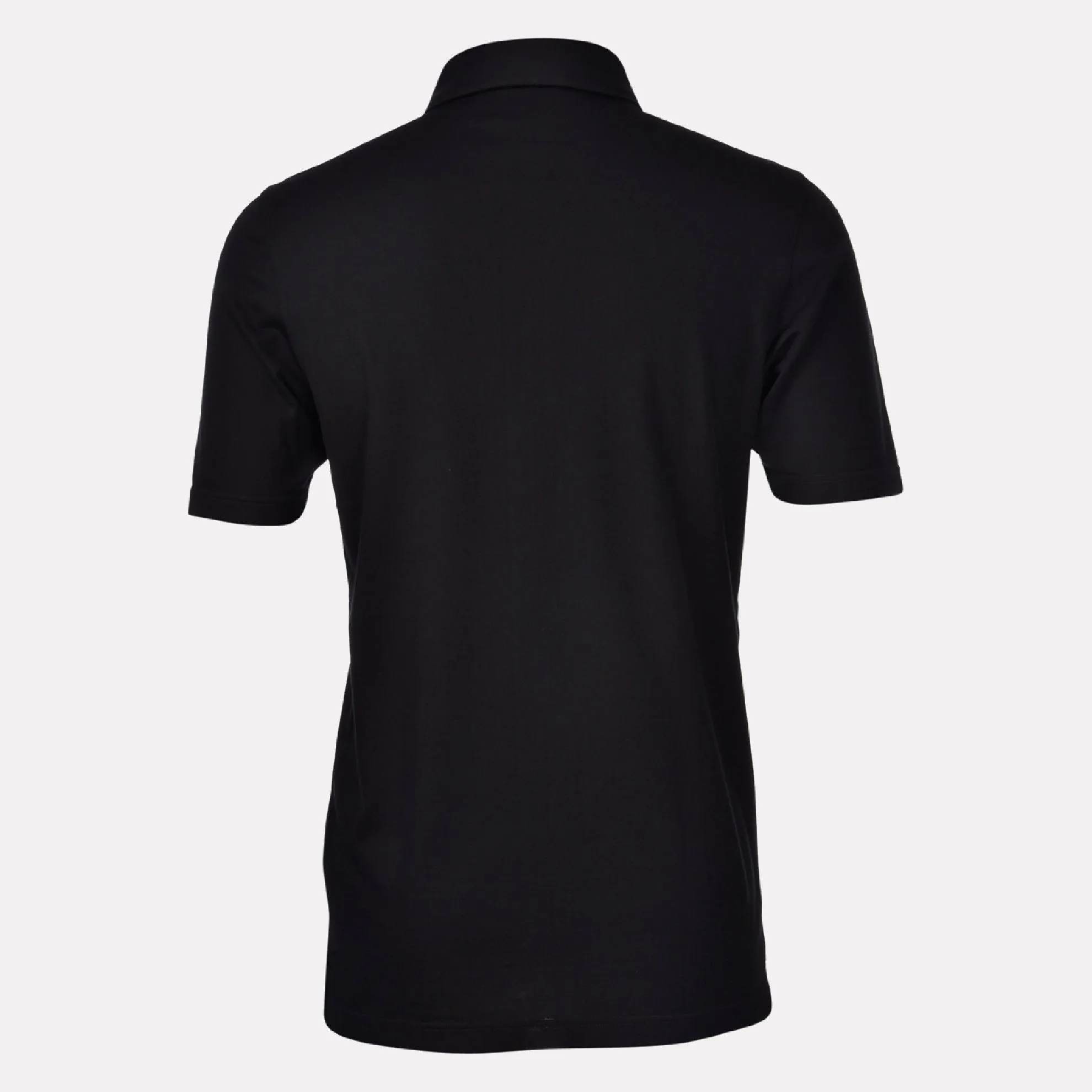 Gran Sasso Italian Made Mercerized Cotton Polo / Black