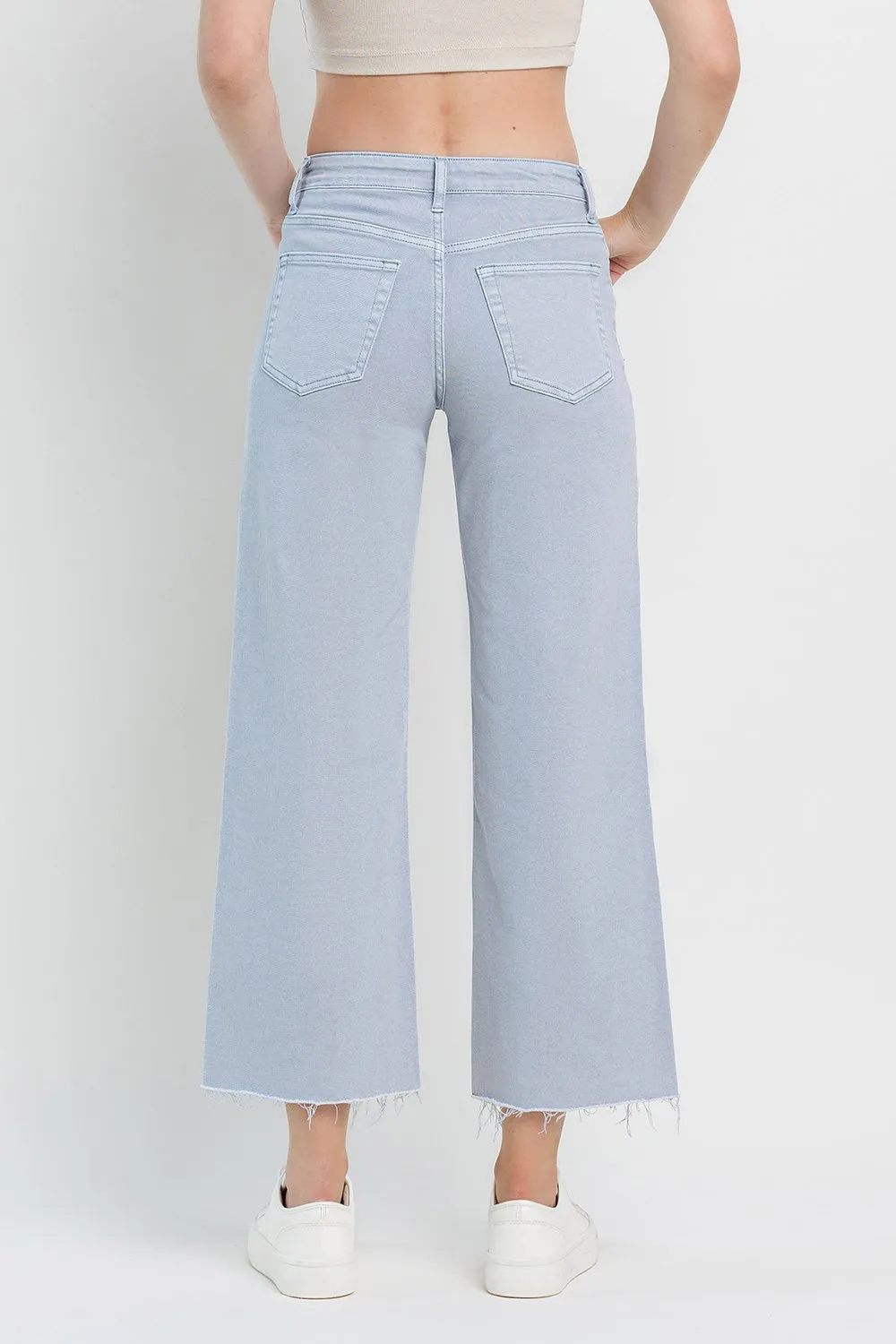 High Rise Crop Wide Leg