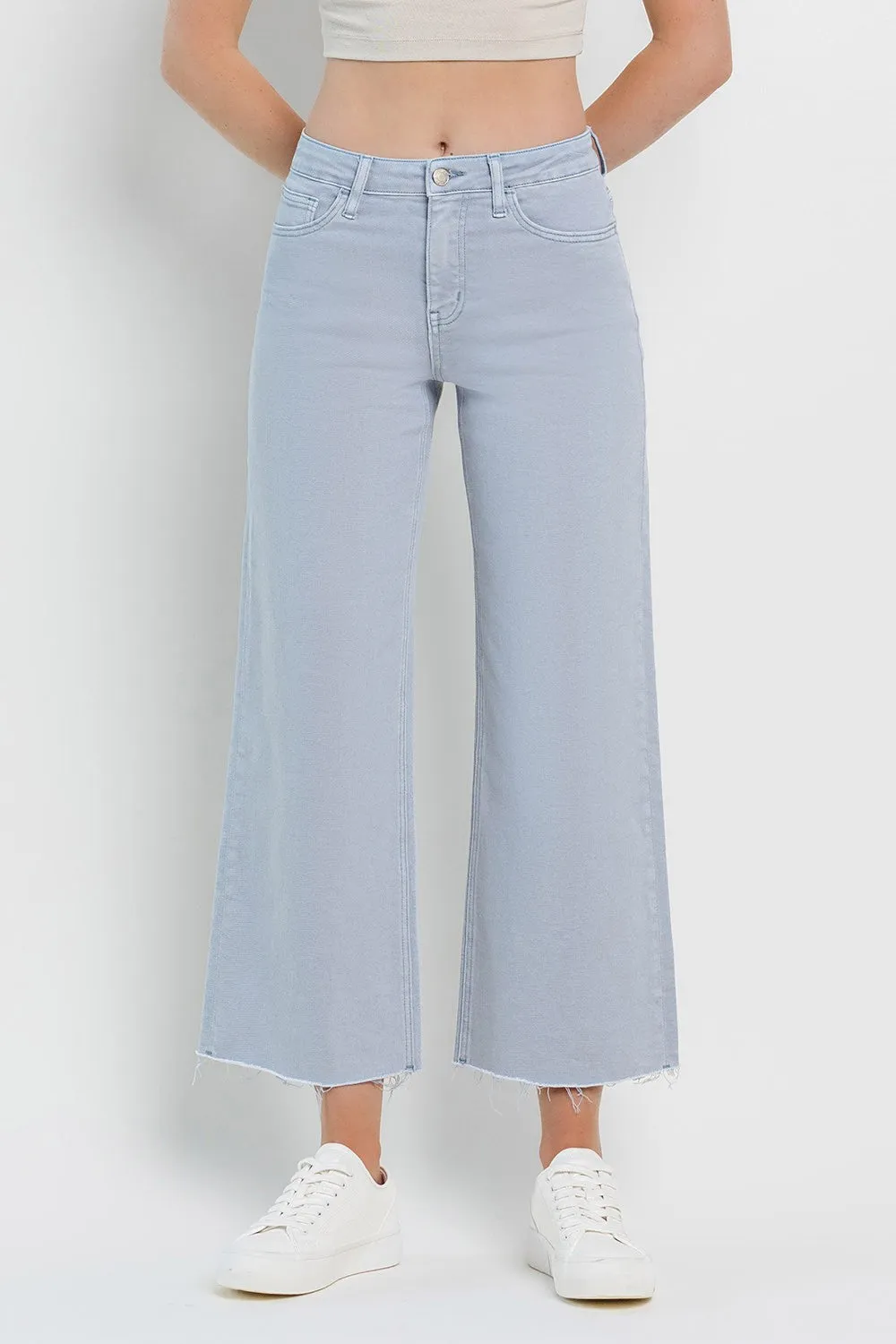 High Rise Crop Wide Leg