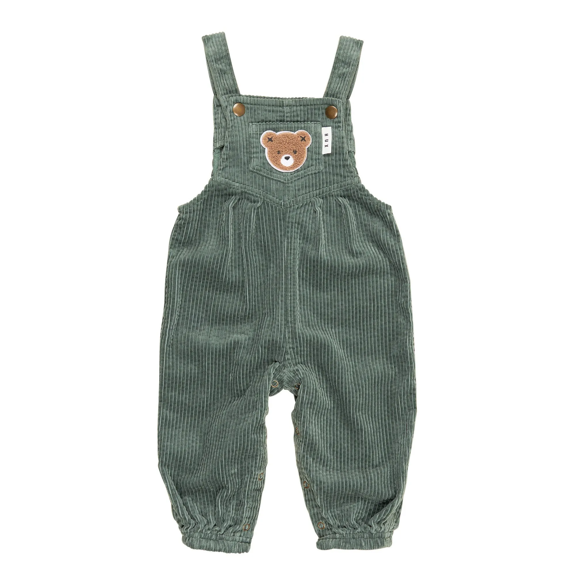 Huxbaby Cord Overalls - Light Spruce