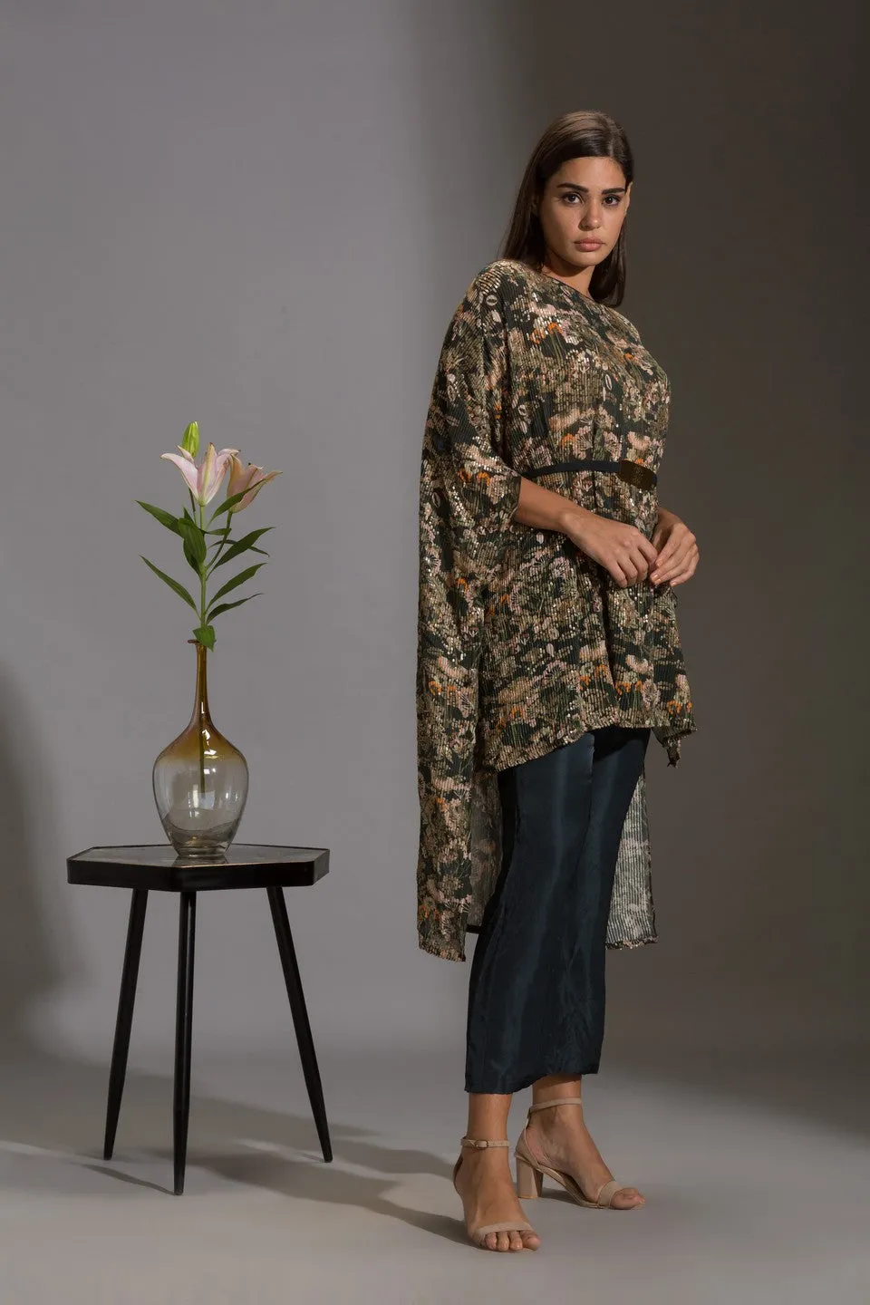 Kaftaan printed  top with   pants