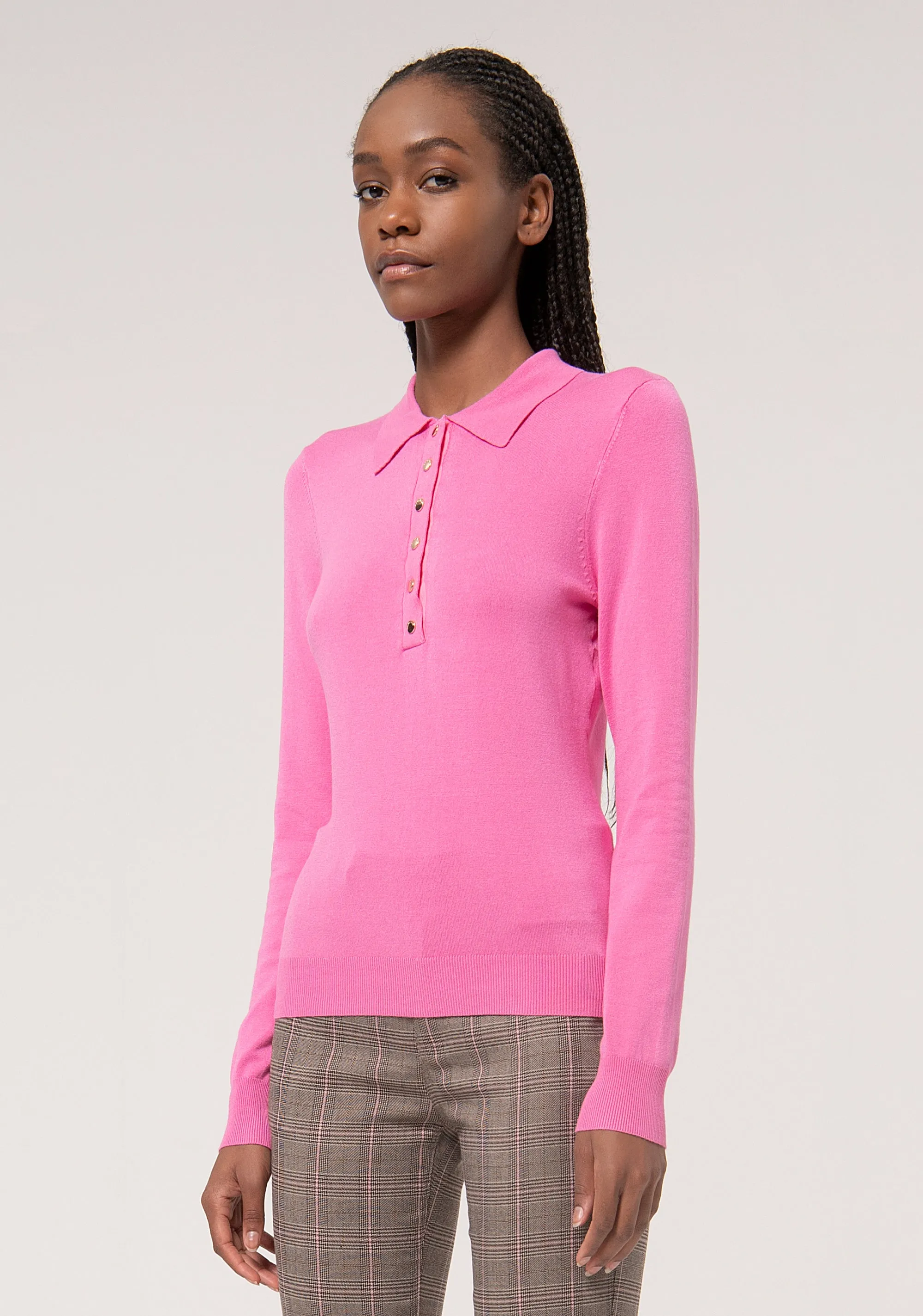 Knitted polo slim fit