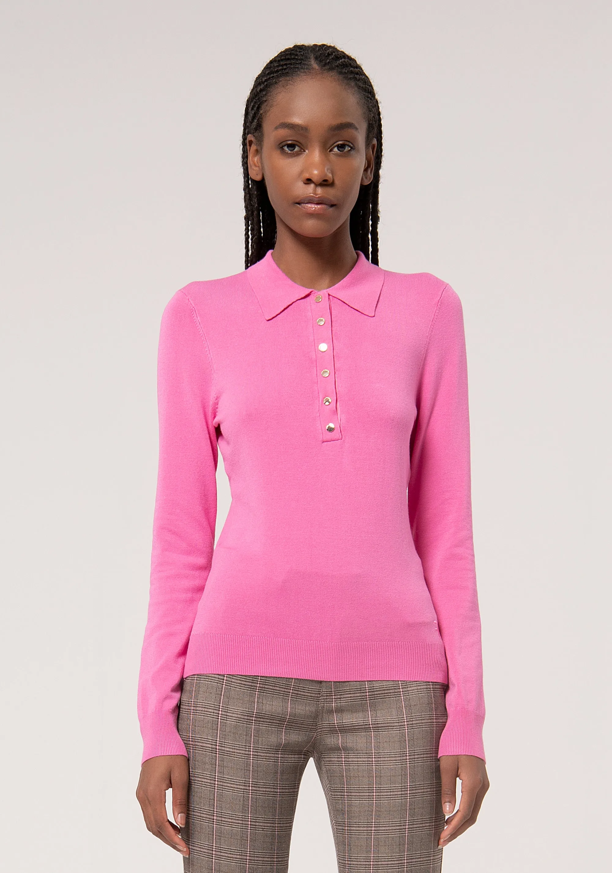 Knitted polo slim fit