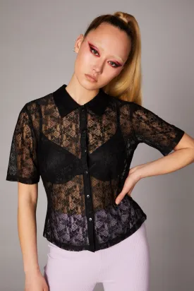 Lace Goth Blouse