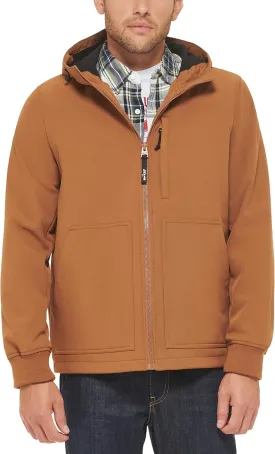 Levi's Men's Water-Resistant Soft Shell Trail Hoodie Jacket