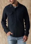 Looped Terry Button Up