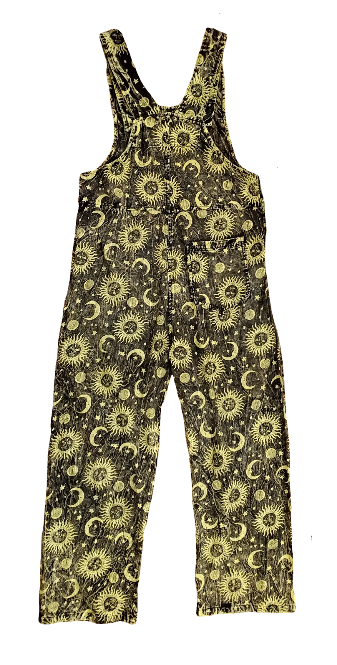 Neon Green Wash Celestial Jumpsuit