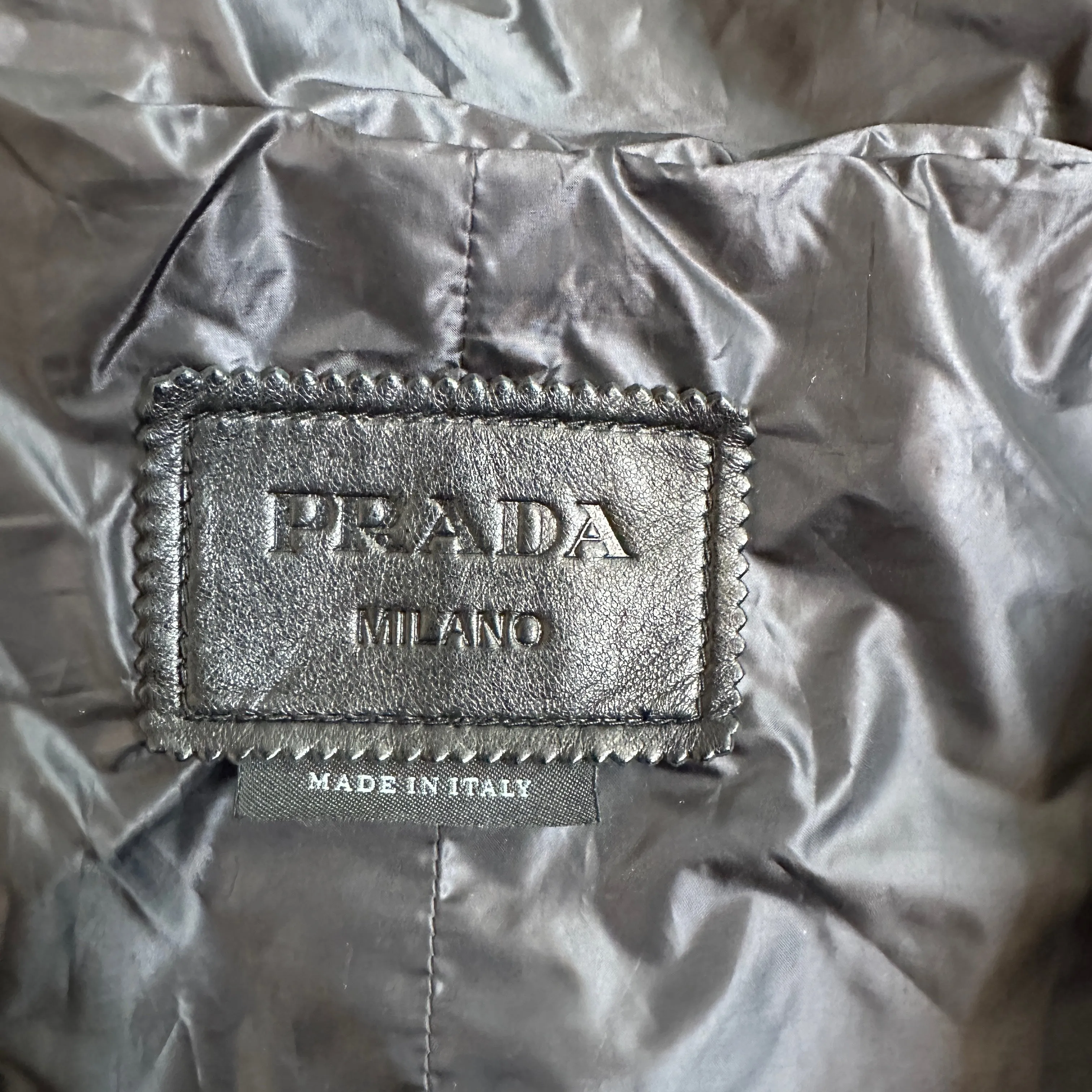 Oversized Leather Coat - S