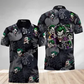 Palm Tree The Joker Smiling Teeth Polo Shirt