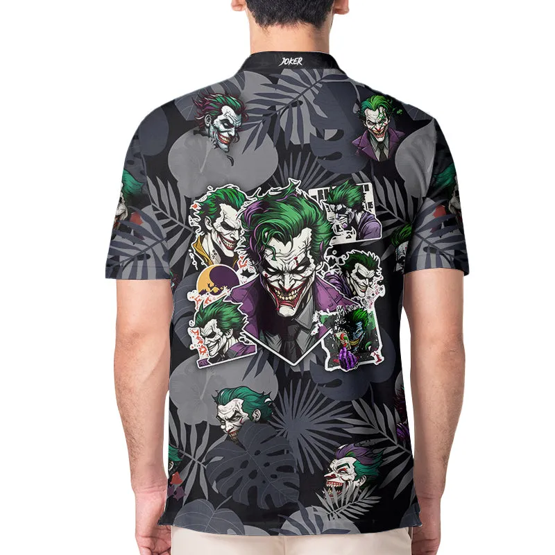 Palm Tree The Joker Smiling Teeth Polo Shirt