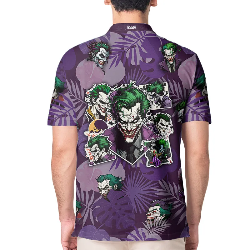 Palm Tree The Joker Smiling Teeth Polo Shirt