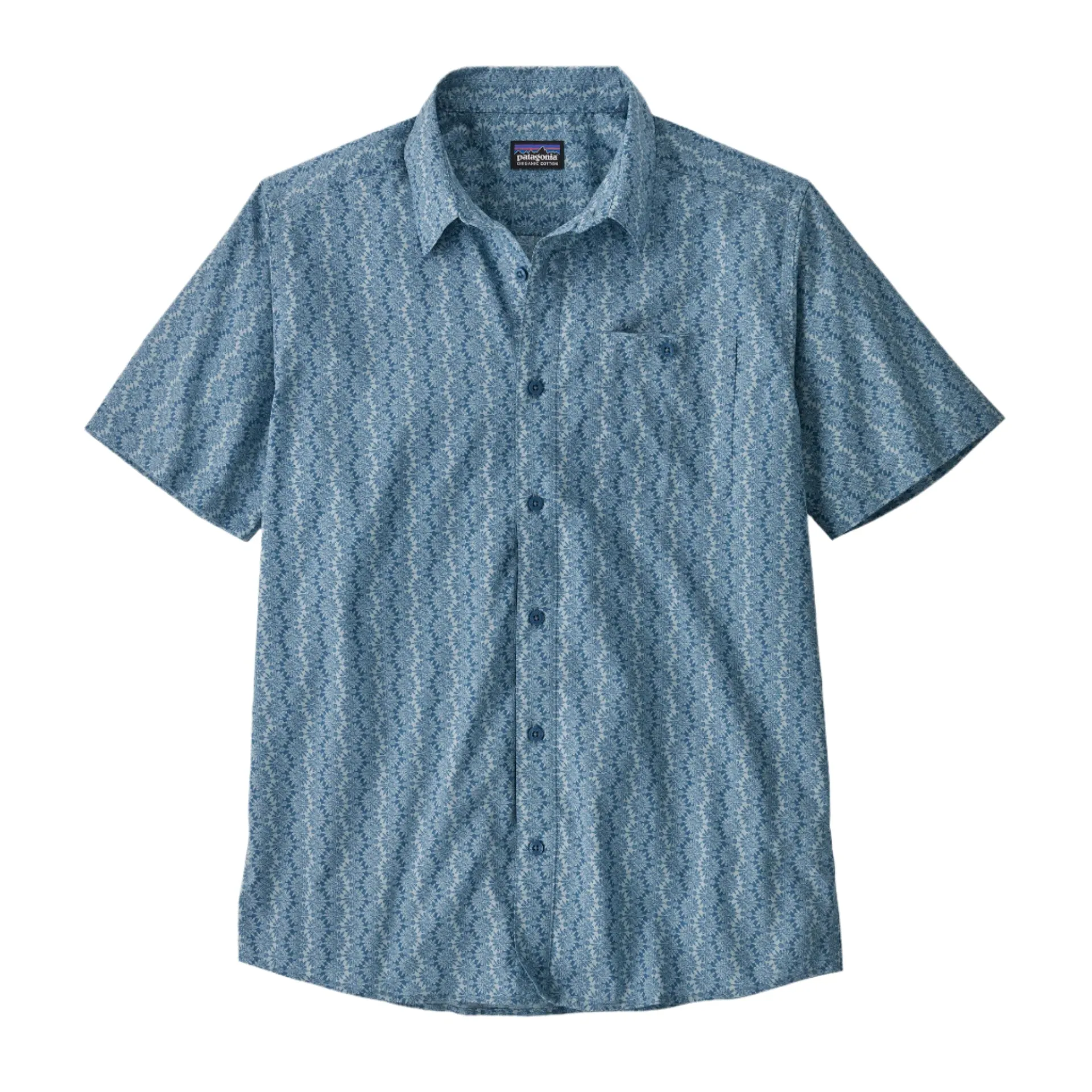 Patagonia Men's Go To Shirt Kaleidoscope: Still Blue