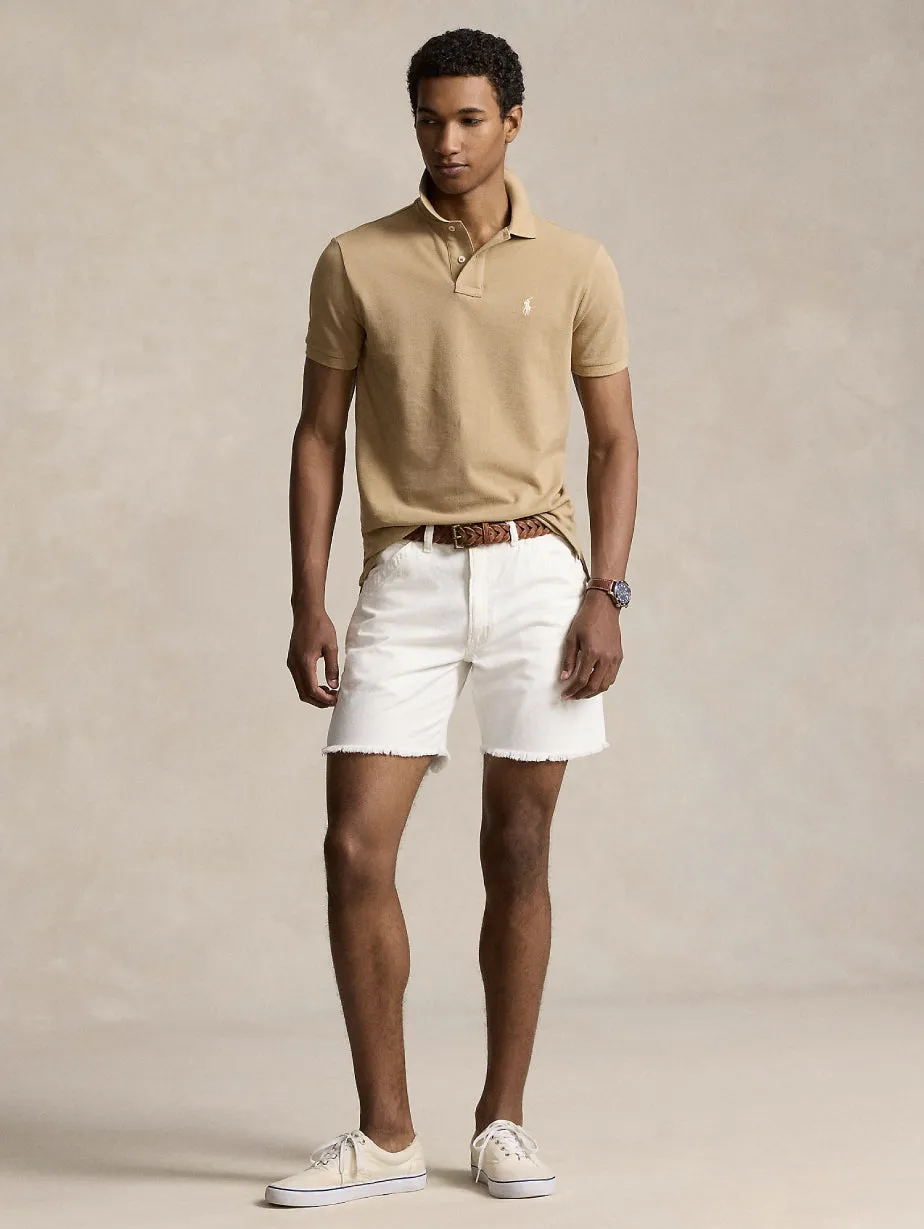 Polo Slim Fit in Cotone Beige