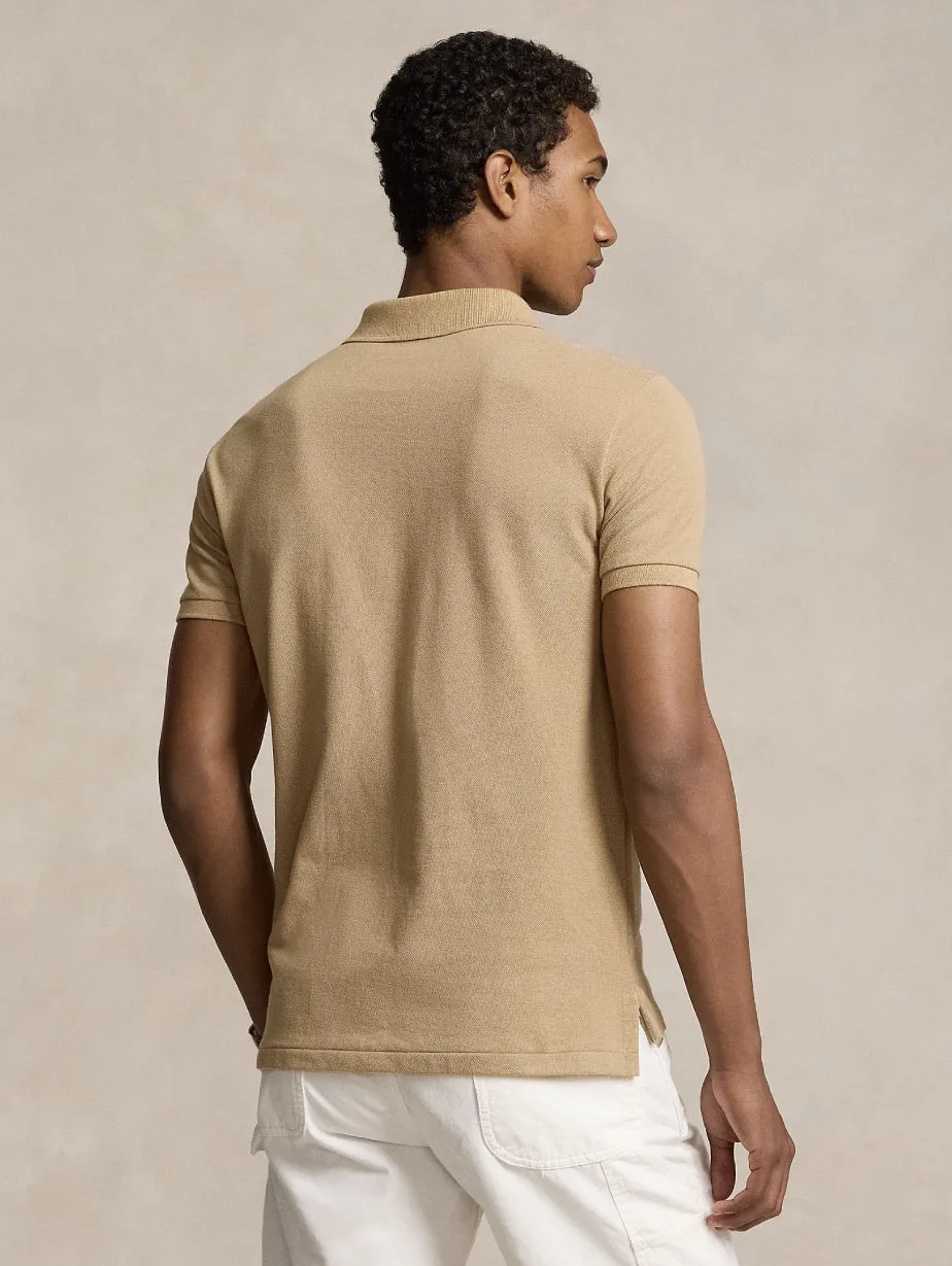 Polo Slim Fit in Cotone Beige