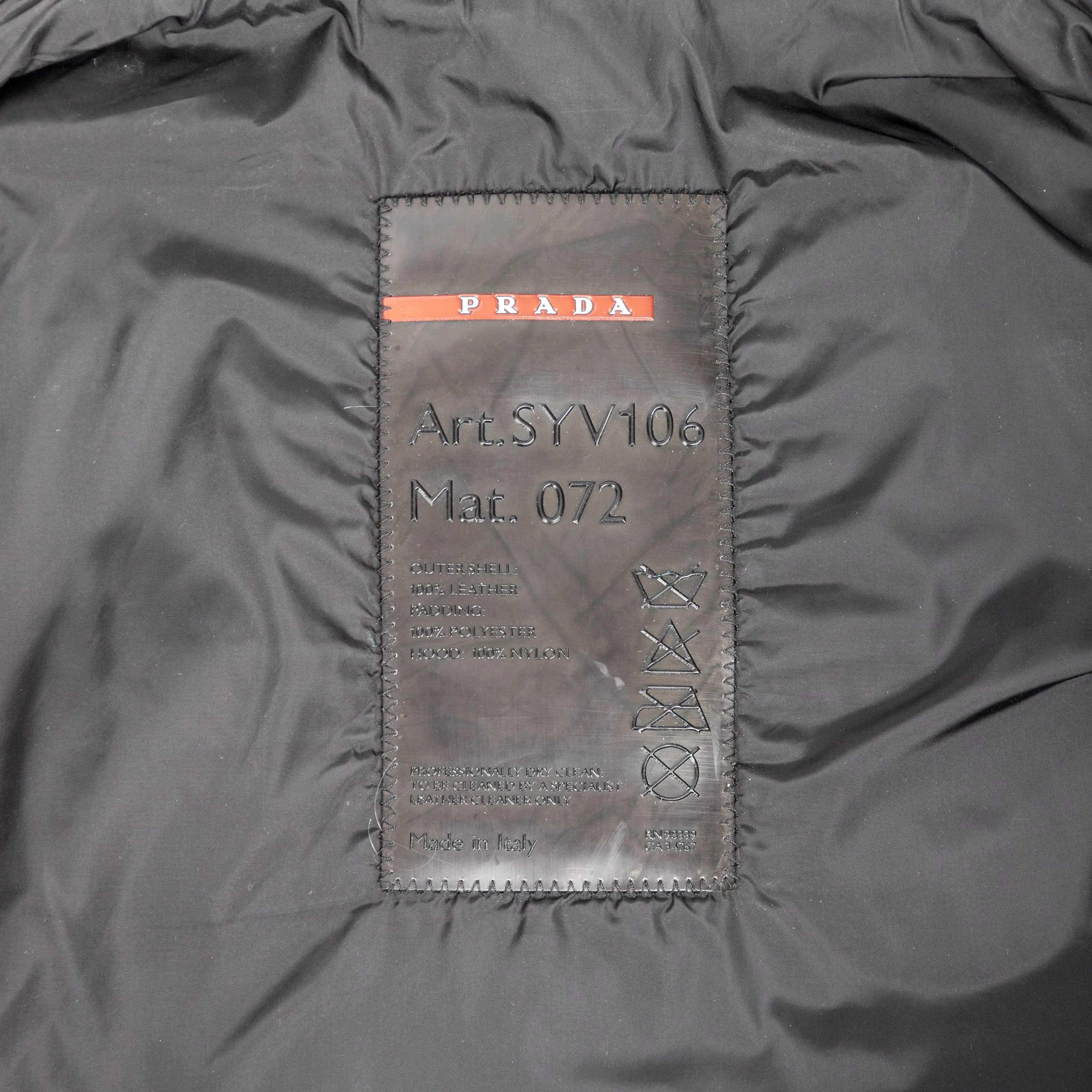 Prada Leather Jacket - '00s