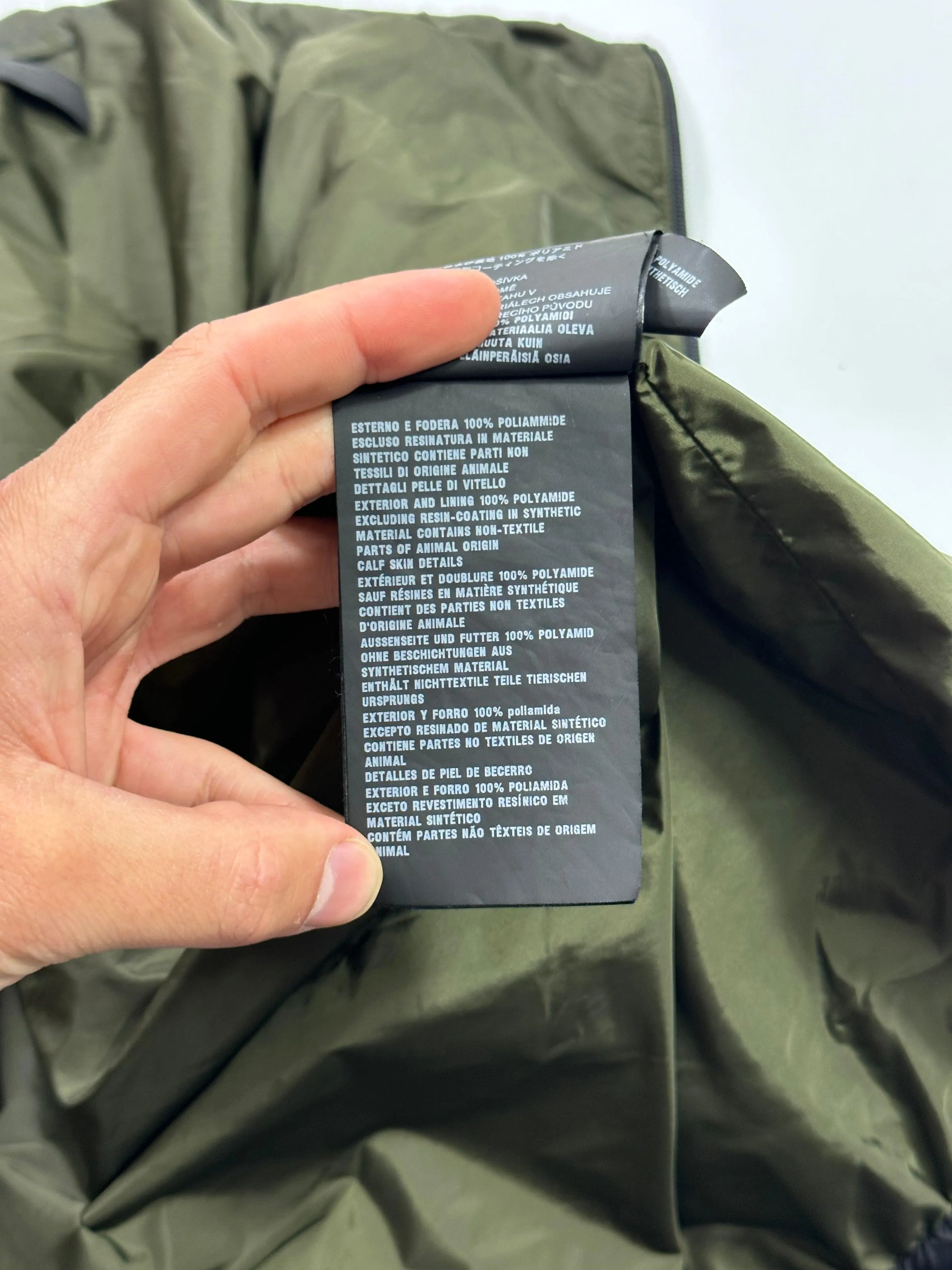 Prada Milano 2017 Rubber Logo Laminated K-way Windbreaker - L