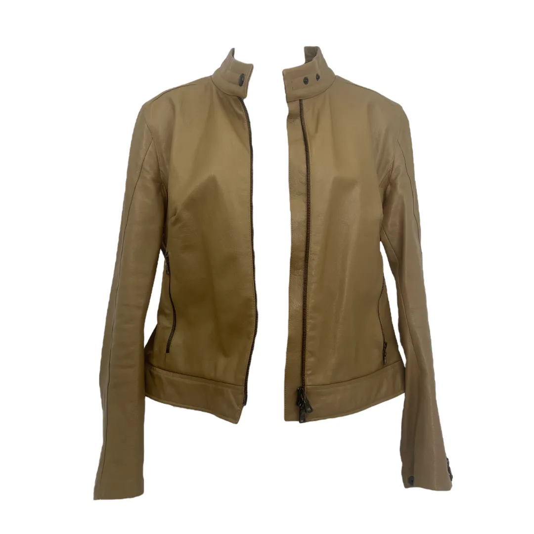 Prada Moto Leather Jacket (Size 44)